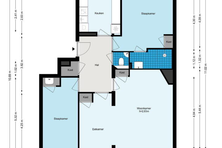 Plattegrond – Onstein 82, Amsterdam