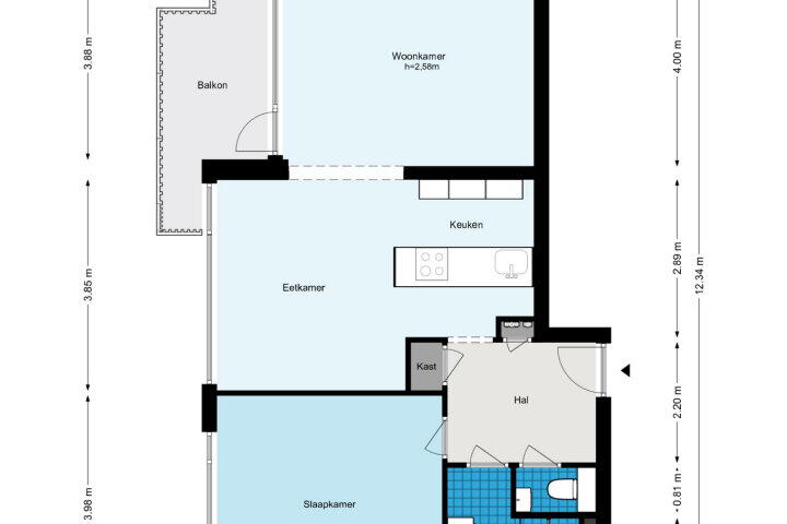Plattegrond – Onstein 178, Amsterdam