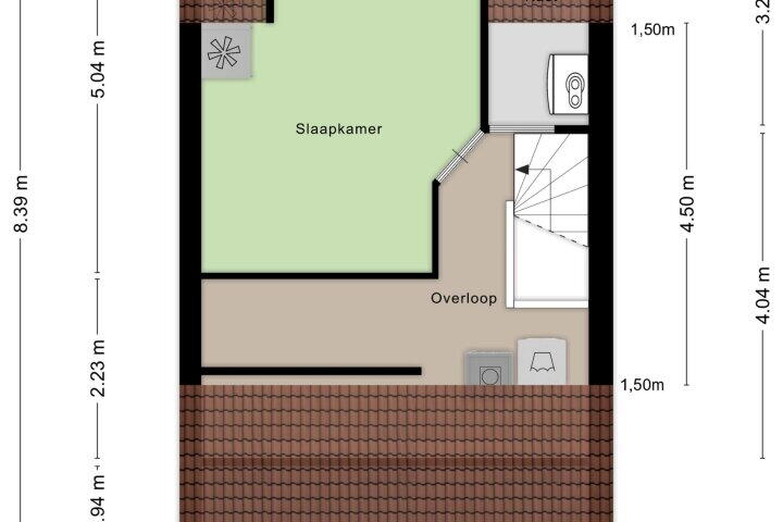 Plattegrond – Ooievaarshorst 6, Grave