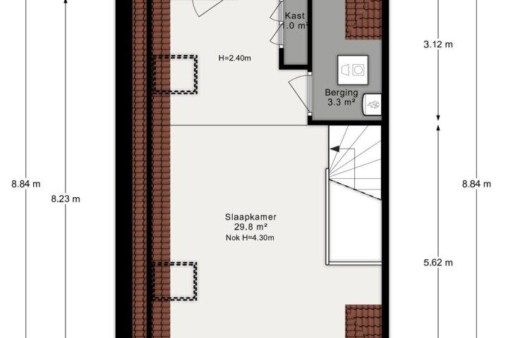Plattegrond – Oossaander Hoop 19, Amsterdam