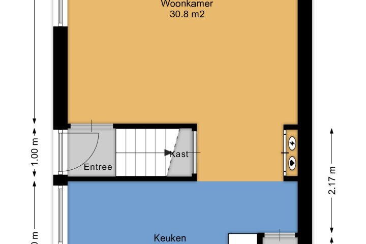 Plattegrond – Oosteinde 14, Vriezenveen