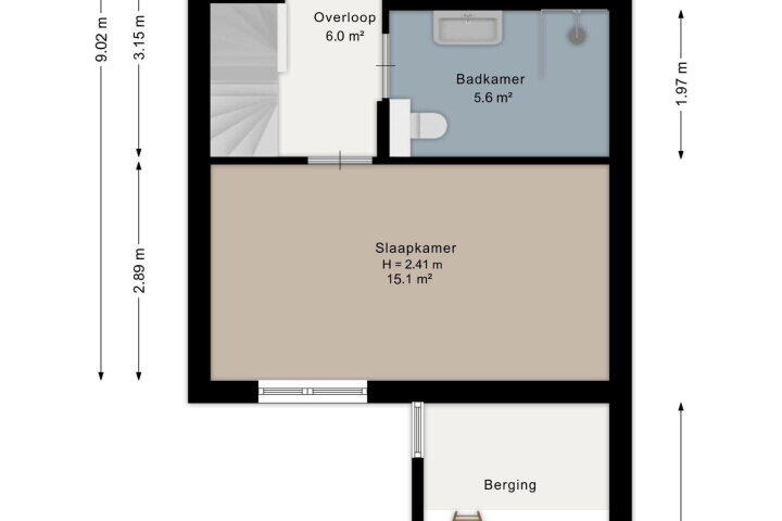 Plattegrond – Oostercluft 153, Steenwijk