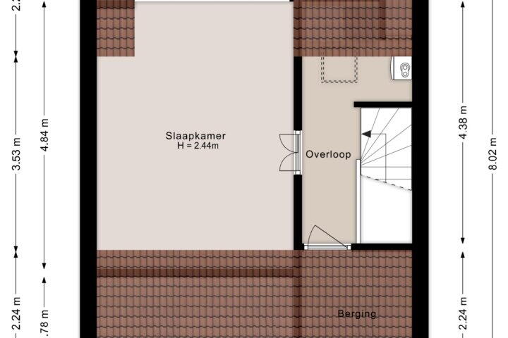 Plattegrond – Oostercluft 390, Steenwijk