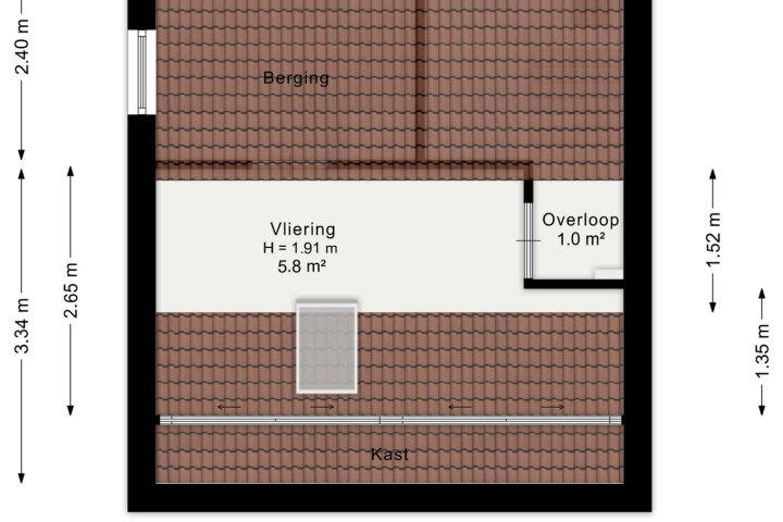 Plattegrond – Oostercluft 59, Steenwijk