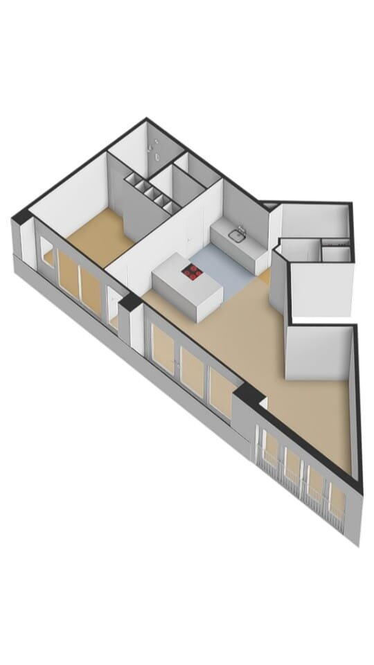 Plattegrond 3 - Oosterdokskade 7, Amsterdam