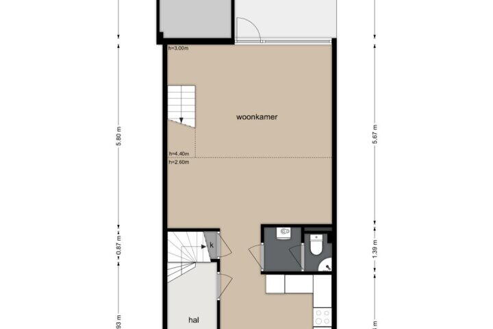 Plattegrond – Oosterlengte 16, Amsterdam