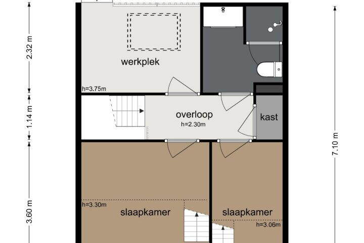 Plattegrond – Oosterlengte 16, Amsterdam
