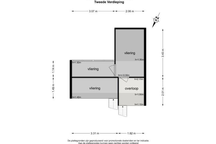 Plattegrond – Oosterlengte 16, Amsterdam