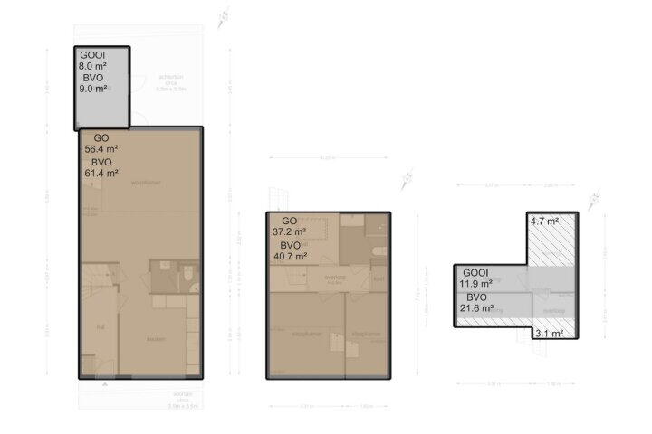 Plattegrond – Oosterlengte 16, Amsterdam