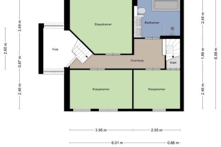 Plattegrond – Oostermoer 19, Lelystad