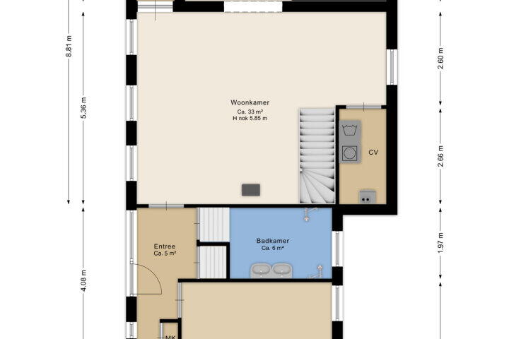 Plattegrond – Oostermoer 35, Assen