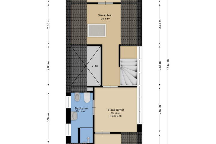Plattegrond – Oostermoer 35, Assen