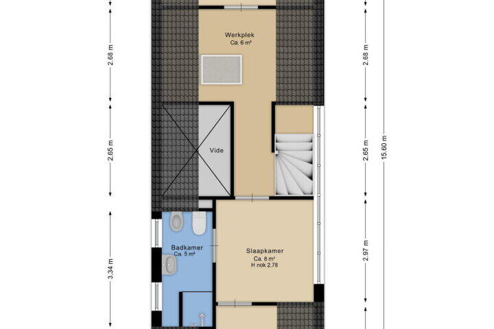 Plattegrond – Oostermoer 35, Assen