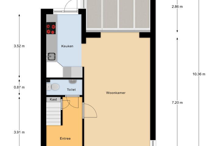 Plattegrond – Oosterscheldestraat 151, Middelburg