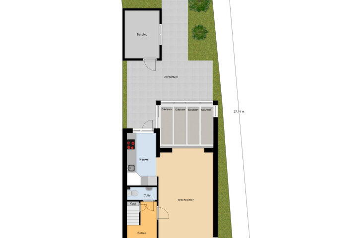 Plattegrond – Oosterscheldestraat 151, Middelburg