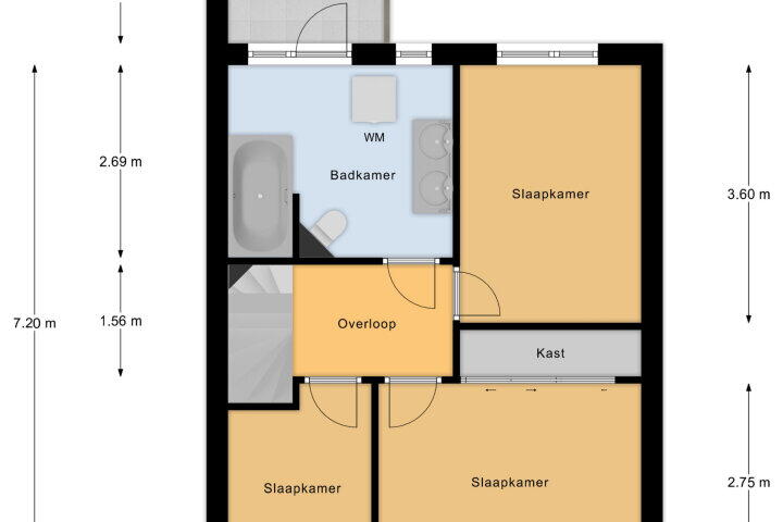 Plattegrond – Oosterscheldestraat 151, Middelburg