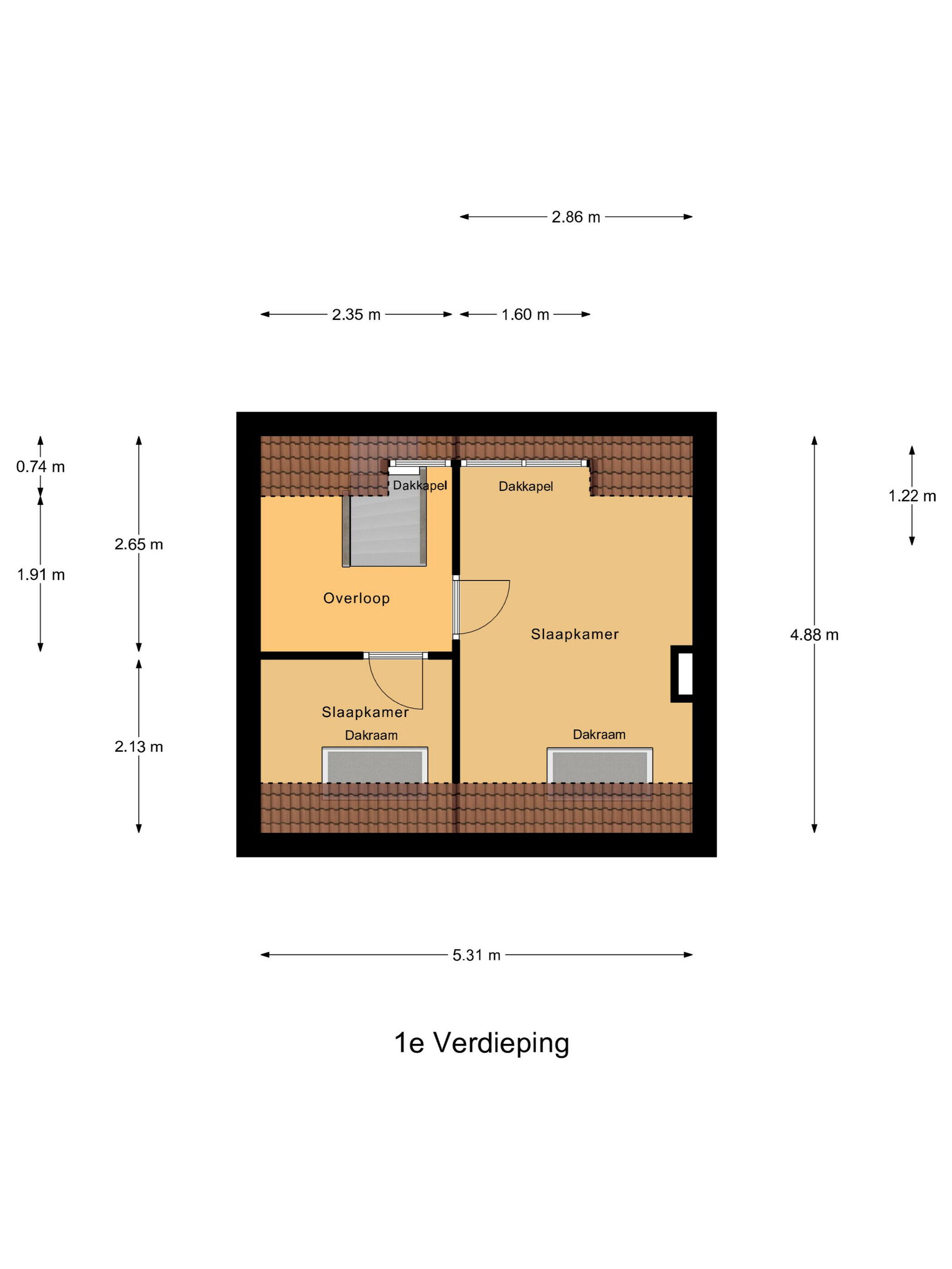 Plattegrond 3 - Ooststraat 34, Kortgene