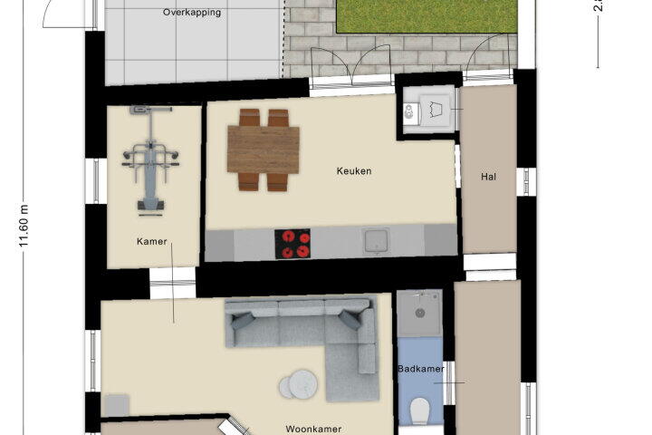 Plattegrond – Oost Vaardeke 2, Oudenbosch