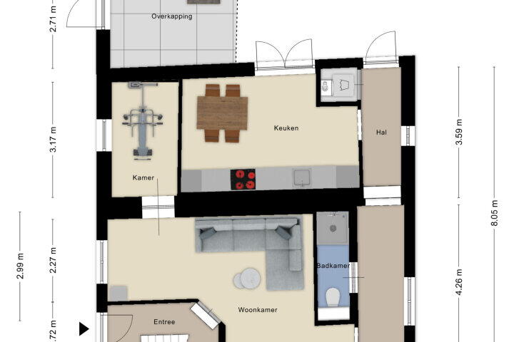 Plattegrond – Oost Vaardeke 2, Oudenbosch