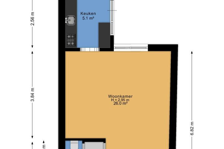 Plattegrond – Oranjestraat 18, Alphen aan den Rijn