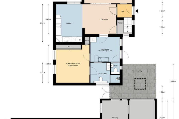 Plattegrond – Oranjestraat 44, Staphorst