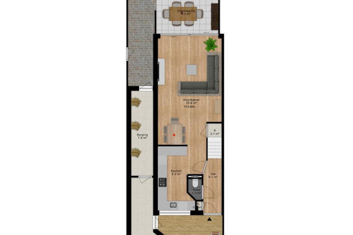 Plattegrond – Oranjestraat 82, Elst