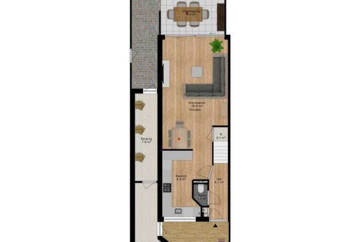 Plattegrond – Oranjestraat 82, Elst Ut