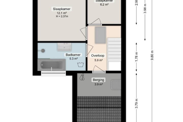 Plattegrond – Orchideestraat 135, Groningen