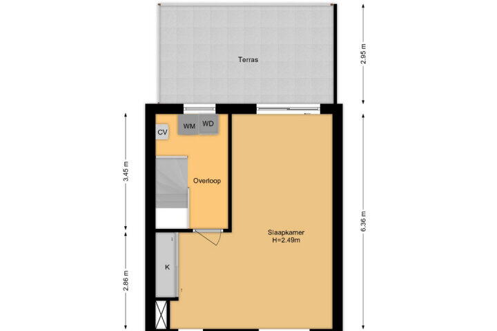 Plattegrond – Oriëntblauw 4, Zoetermeer