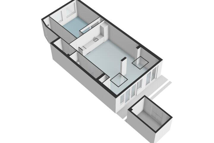 Plattegrond – Orteliusstraat 52 H, Amsterdam