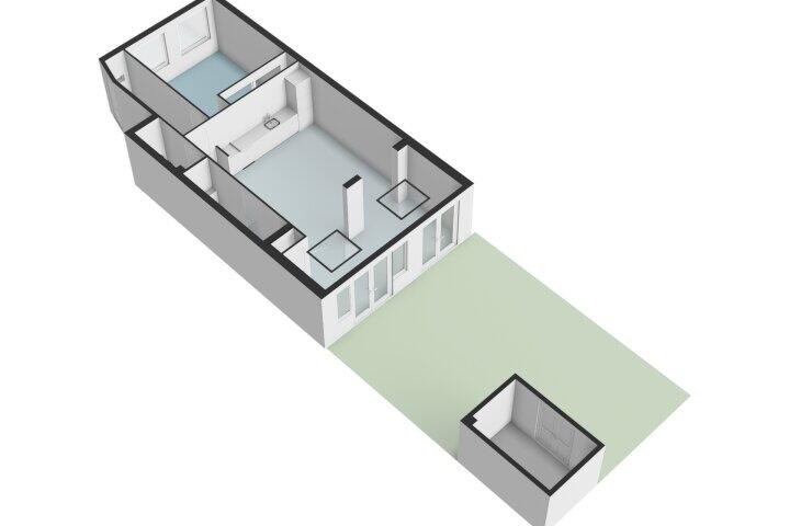 Plattegrond – Orteliusstraat 52 H, Amsterdam