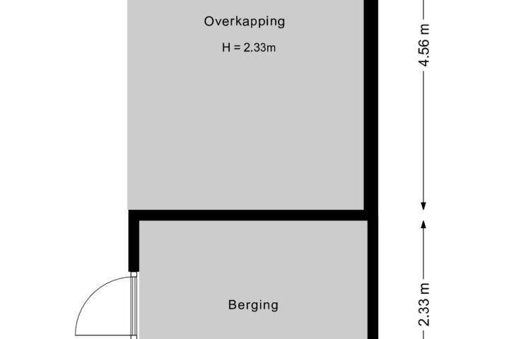 Plattegrond – Ossenkamp 21, Hooglanderveen