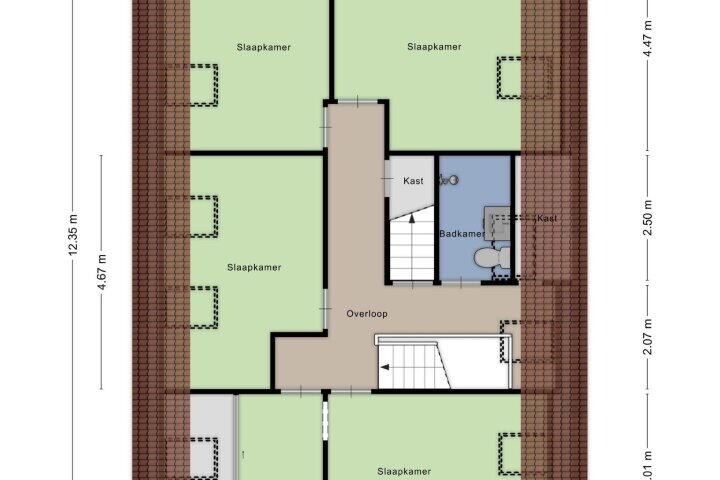 Plattegrond – Otweg 19, Boskoop