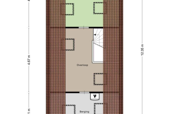 Plattegrond – Otweg 19, Boskoop