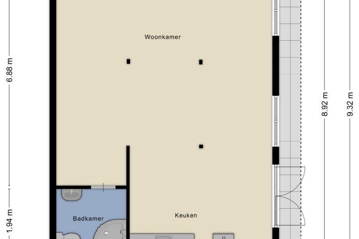 Plattegrond – Otweg 19, Boskoop
