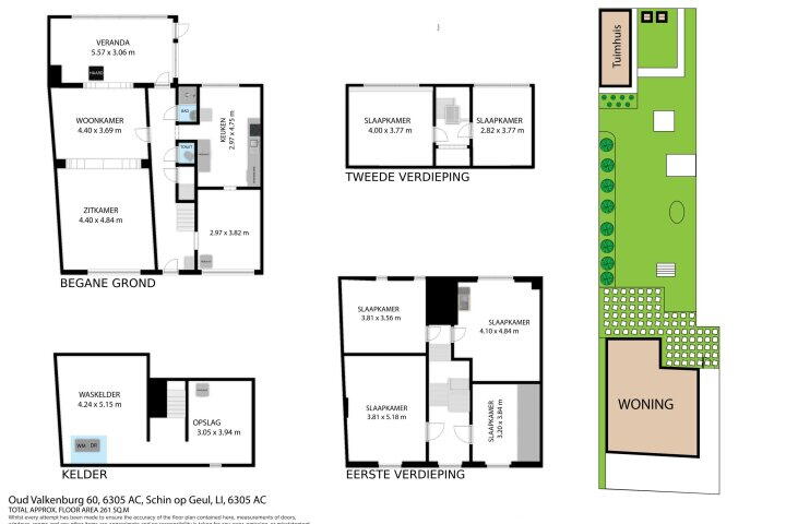 Plattegrond – Oud-Valkenburg 60, Schin op Geul