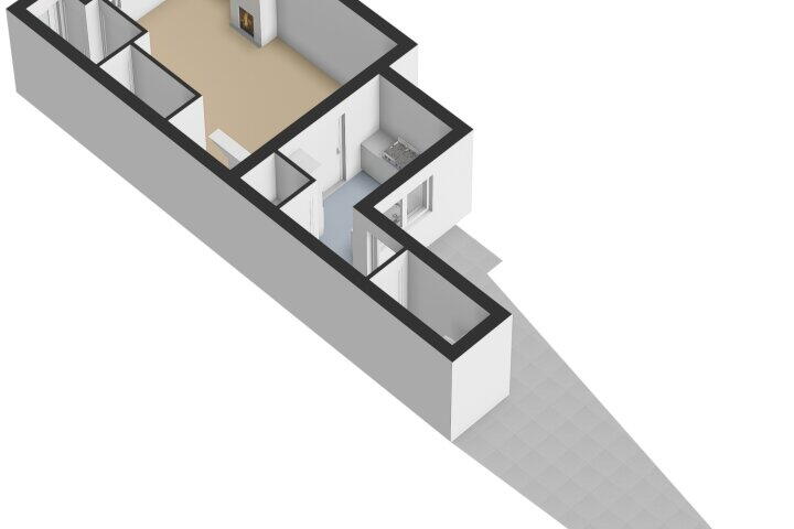 Plattegrond – Oud Arnemuidsvoetpad 3, Middelburg