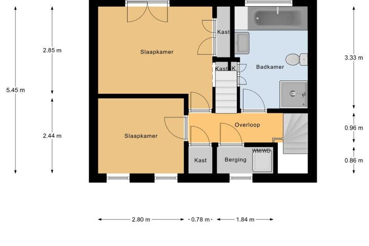 Plattegrond – Oude Beekbergerweg 280, Apeldoorn