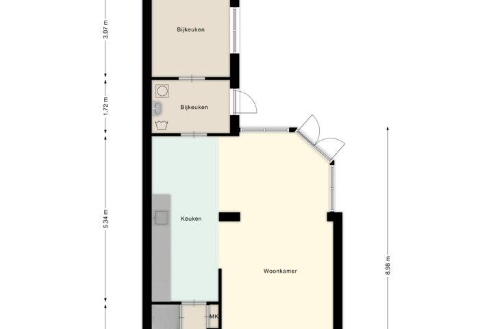 Plattegrond – Oude Dijk 26, Wapserveen