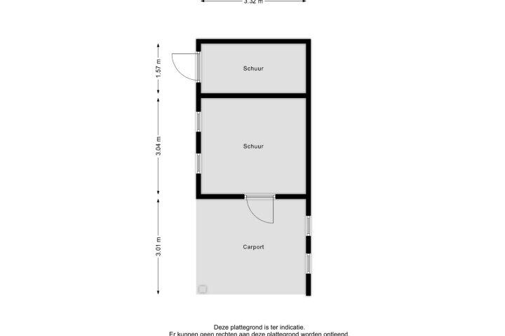 Plattegrond – Oude Dijk 26, Wapserveen