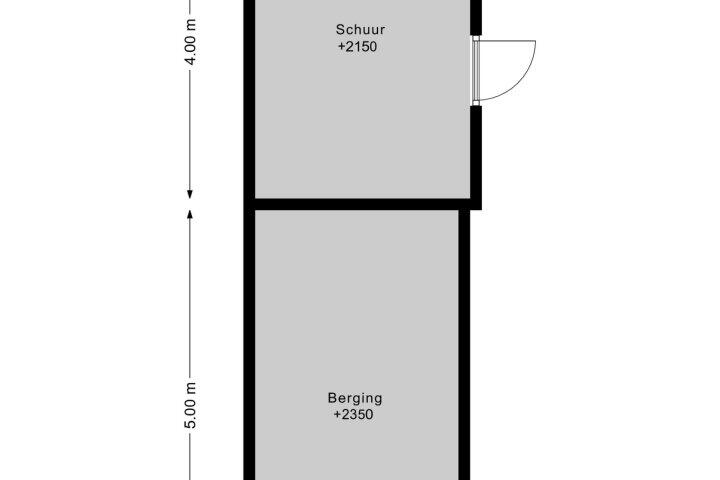 Plattegrond – Oude Dijk 40, Liempde