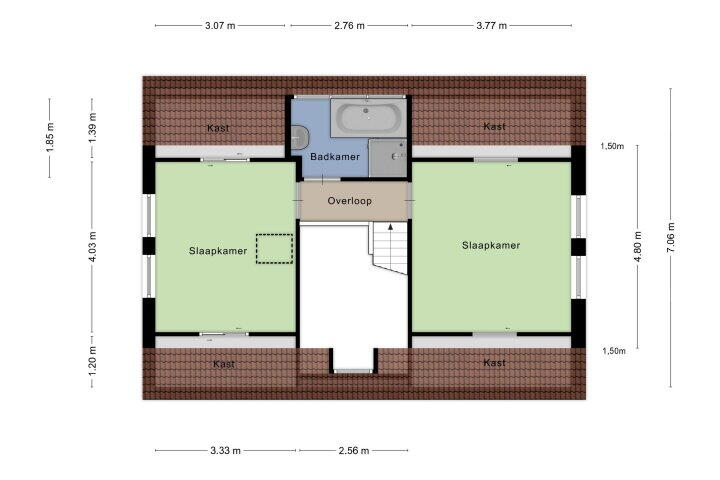 Plattegrond – Oude Groningerweg 6, Gieten
