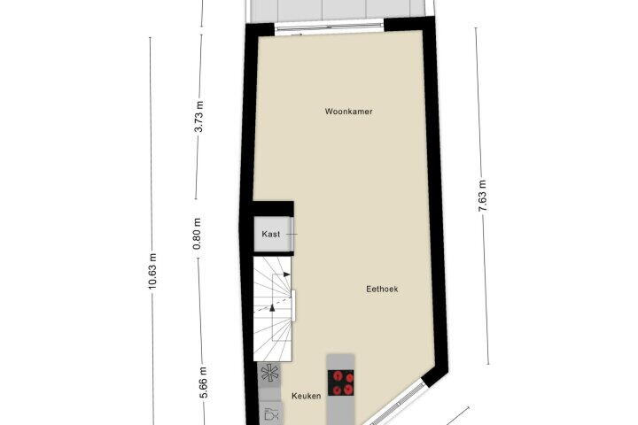 Plattegrond – Oude Klarendalseweg 1, Arnhem