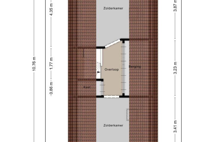 Plattegrond – Oudendijk 56, Oud Gastel
