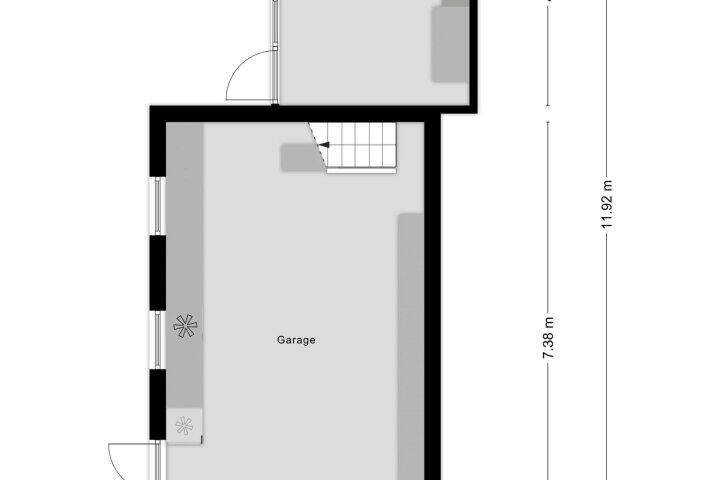 Plattegrond – Oudendijk 56, Oud Gastel