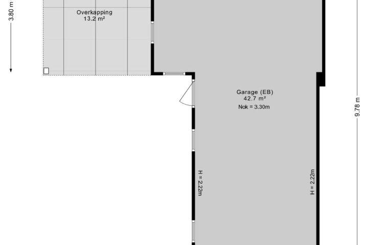 Plattegrond – Oude Norgerweg 5 a, Zeijen