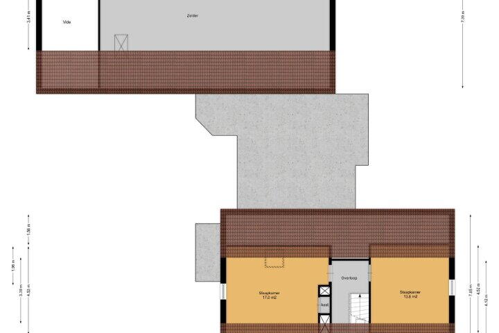 Plattegrond – Oude Postweg 31, Ambt Delden