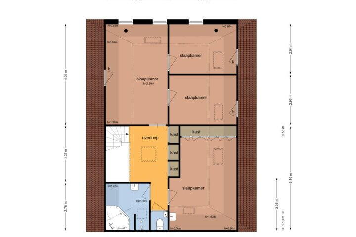 Plattegrond – Oude Rijksweg 373, Rouveen