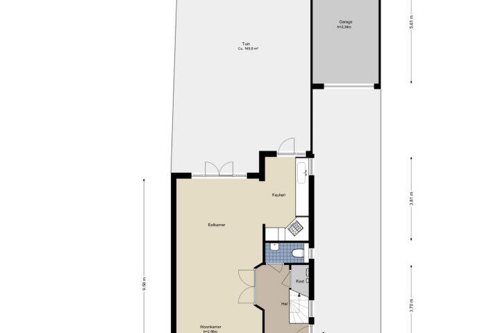 Plattegrond – Ouderkerkerlaan 134, Amstelveen