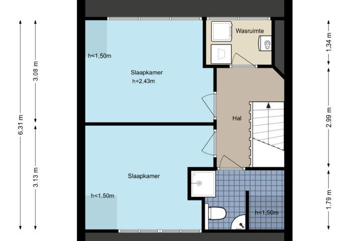 Plattegrond – Ouderkerkerlaan 134, Amstelveen